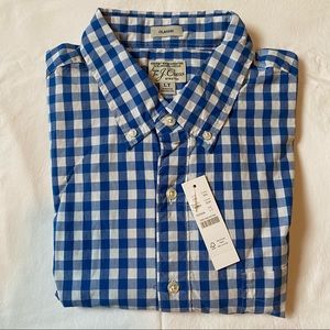 J. Crew Stretch Secret Wash Shirt, NWT, tall large